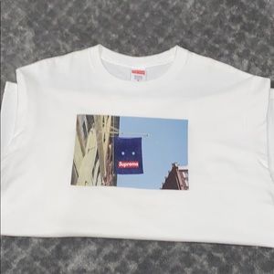 Supreme Banner Tee M White